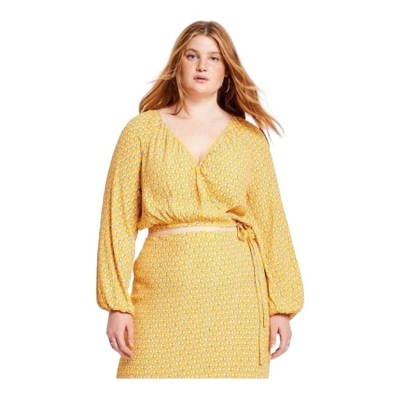 Rhode x Target Yellow Long Sleeve Crop Top Maxi Skirt Two Piece Set Size L NWT - Picture 7 of 14